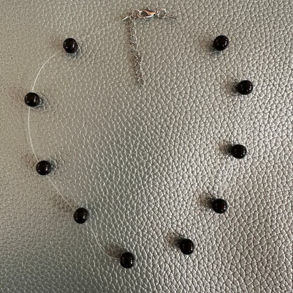 Illusion Black Bead Choker - Picture 2 of 4